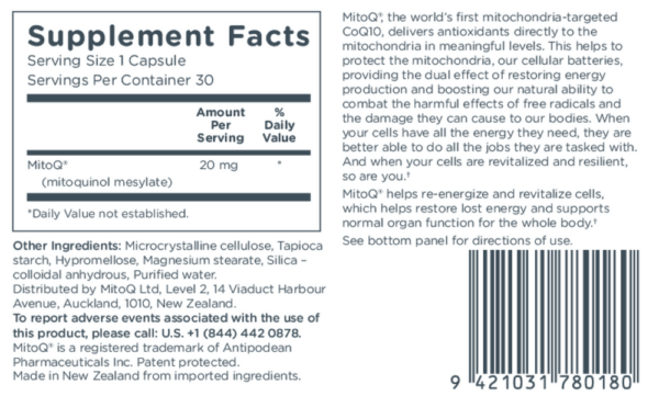 MitoQ 20mg - Image 2