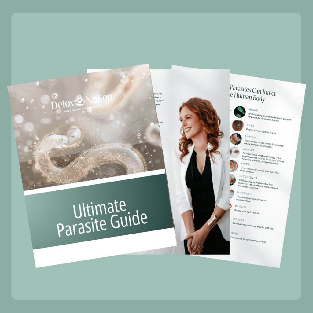 a three page mockup of the ultimate parasite guide